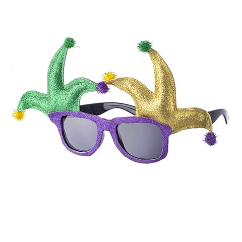 Unique Mardi Gras Joker Themed Sunglasses Costume Party Festival New Orleans Unique Mardi Gras Joker Themed Sunglasses Costume Party Festival New Orleans